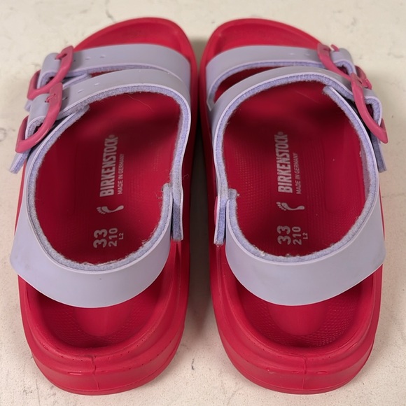 Birkenstock Mogami Birko-Flor Size US 2 Euro 33 Pink & Purple Sandals - Picture 14 of 16